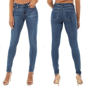 Liverpool Abby mid-rise skinny jeans in medium wash Victory blue